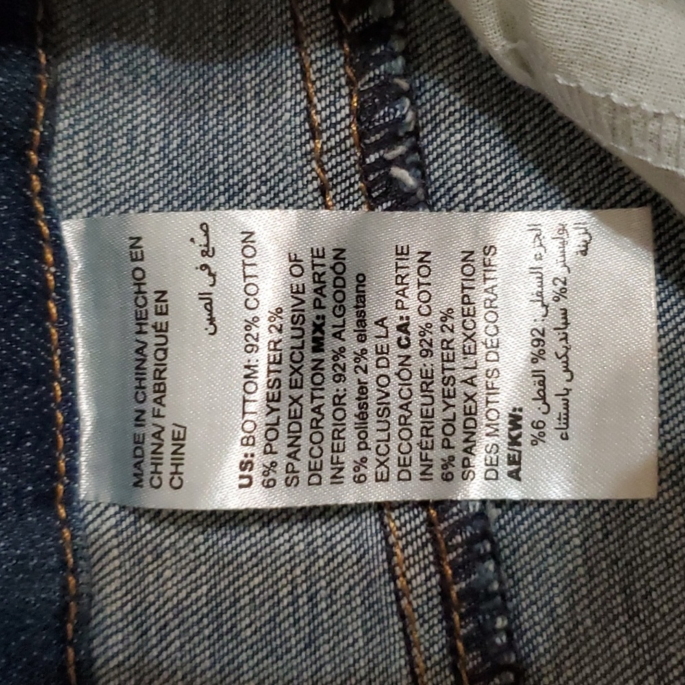 Chico's So Slimming Girlfriend Slim Leg Ankle Animal Print Trim Size 12R Jeans - Picture 9 of 14